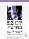 Cover image for Miss Kopp Investigates